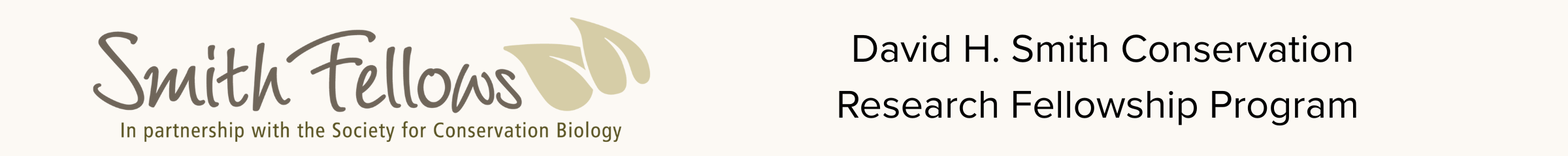 David H. Smith Conservation Research Fellowship Program logo